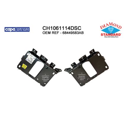 Bumper Bracket Set Front Bracket Kit Includes LH/RH Side CAPA for Ram 2500 3500