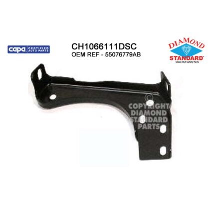 Bumper Bracket Front Left Inner w/o Sport Package Early Design CAPA for Dodge Ram 2500 Ram 3500 Ram 1500