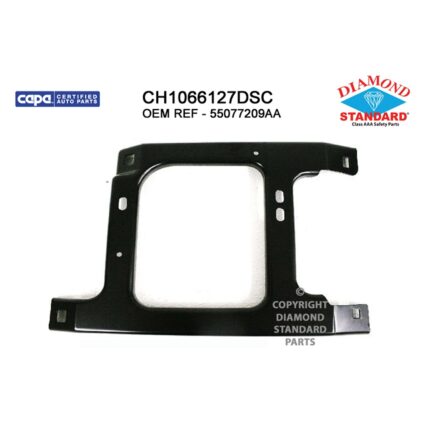 Bumper Bracket Front Left Support Bracket Cover/Bar Mounted Late Design CAPA for Dodge Ram 1500 Ram 2500 Ram 3500