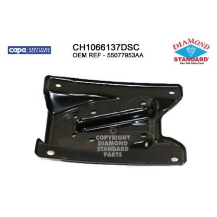 Bumper Bracket Front Left New Style CAPA for Dodge Ram 1500 Ram 2500 Ram 3500
