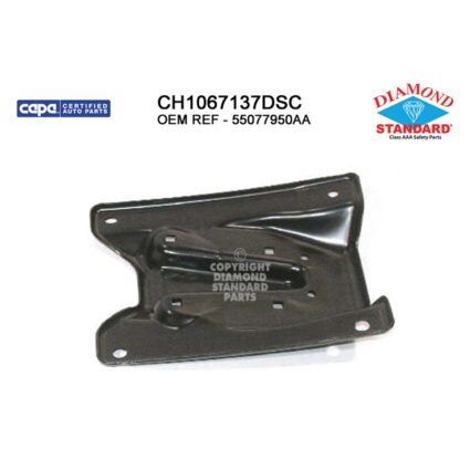 Bumper Bracket Front Right NEW STYLE All CAPA for Dodge Ram 1500 Ram 2500 Ram 3500