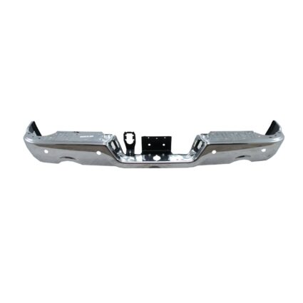 Bumper Face Bar Rear w/Dual Exhaust w/Parking Sensor Chrome CAPA for Dodge Ram 1500 Ram 1500 1500 Classic