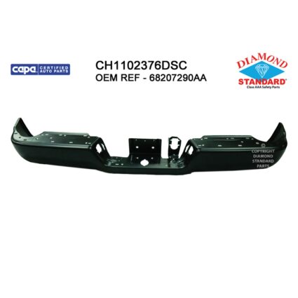 Bumper Face Bar Rear w/o Parking Sensors CAPA for Ram 3500 2500