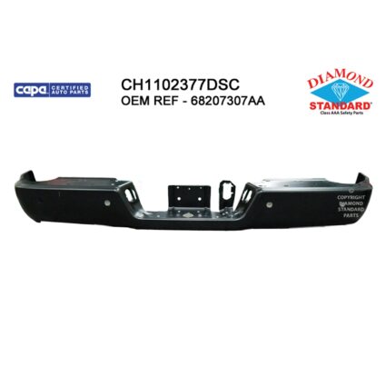 Bumper Face Bar Rear w/Parking Sensors CAPA for Ram 3500 2500