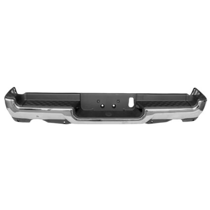 Bumper Assembly Rear Dual Exhaust w/o Adv Park w/Park Snsr Chrome for Ram 1500 Limited Laramie Sport Big Horn Lone Star SLT SXT Laramie Longhorn HFE Longhorn Laramie Sport ST Hemi Sport Special Service TRX Limited Longhorn TRX Launch Edition Big Horn OffRoad 2019–2024