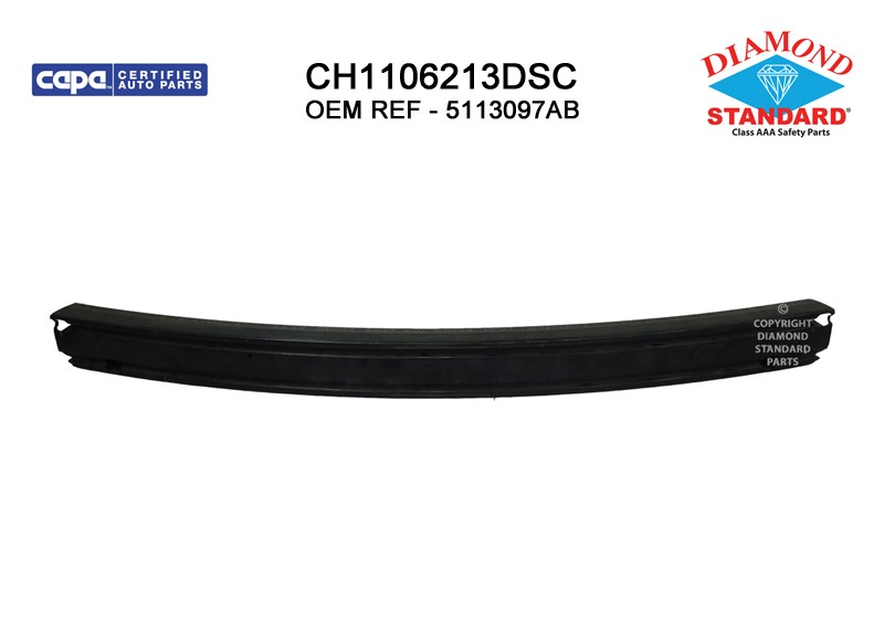 Bumper Cover Reinforcement Rear Reinforcement & Absorber Assembly CAPA for Chrysler Town & Country Dodge Grand Caravan
