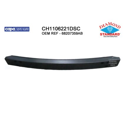 Bumper Cover Reinforcement Rear CAPA for Chrysler 300 Dodge Challenger