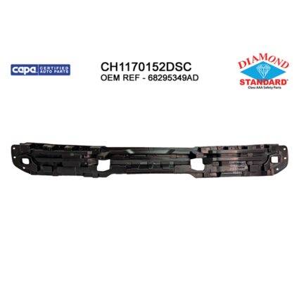 Bumper Impact Absorber Rear Molded Bumper CAPA for Jeep Wrangler 2018–2024