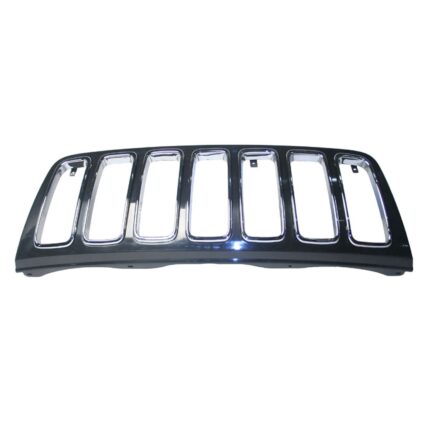 Grille Assembly w/Chrome Inner Frame Black for Jeep Grand Cherokee Limited Overland 2001–2003