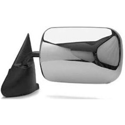 Door Mirror Assembly Left Manual Chrome & Black for Dodge Ram 1500 Ram 2500 Ram 3500