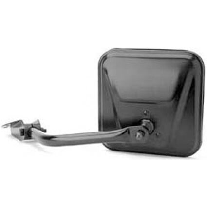 Door Mirror Assembly Left Manual w/Mount Black for Jeep CJ7 CJ6 CJ5