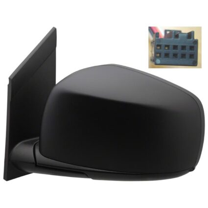 Door Mirror Assembly Left Power Heated Textured Black for Chrysler Town & Country Dodge Grand Caravan