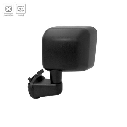 Door Mirror Assembly Left Power Heated Manual-Folding Textured Black for Jeep Wrangler Wrangler JK
