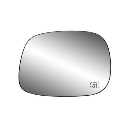 Door Mirror Glass Left w/o Towing Pkg Power Heated Flat for Dodge Ram 2500 Ram 1500 Ram 3500