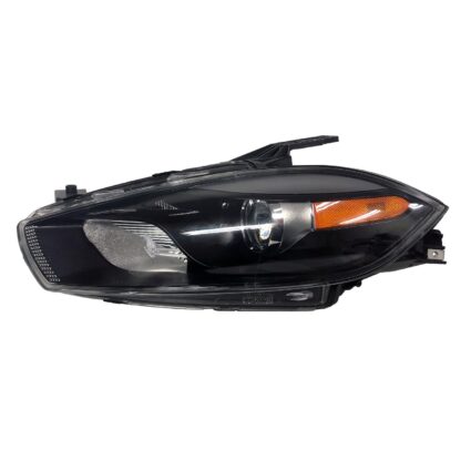 Headlight Assembly Composite Left Black Trim for Dodge Dart 2013–2015