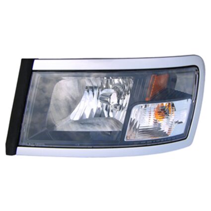 Headlight Lens Housing Left w/Black Bezel CAPA for Dodge Dakota Ram Dakota