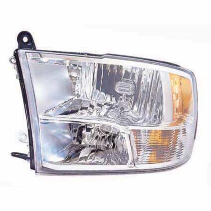Headlight Lens Housing Left w/Quad Lamps CAPA for Dodge Ram 1500 Ram 2500 Ram 3500 Ram 1500 2500 3500