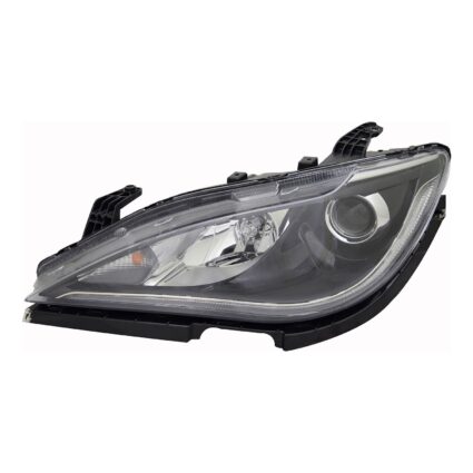 Headlight Lens Housing Left Halogen Quad Lamps Chrome CAPA for Chrysler Pacifica Voyager