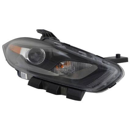 Headlight Lens Housing Right Xenon Black Trim for Dodge Dart 2013–2016
