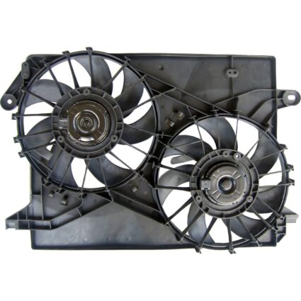 Engine Cooling Fan Assembly Standard Duty Motor/Blade/Shroud Dual Fan Assembly for Chrysler 300 Dodge Magnum