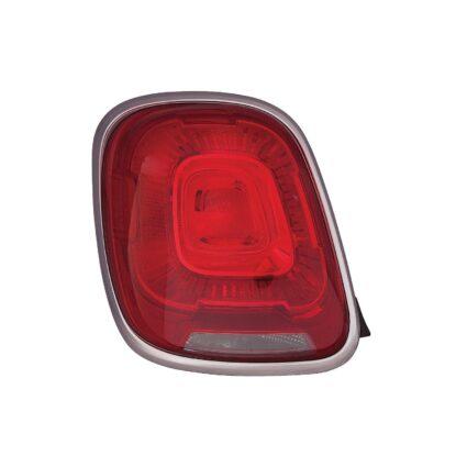 Tail Light Housing Left Chrome Includes Lens CAPA for Fiat 500X 2016–2018