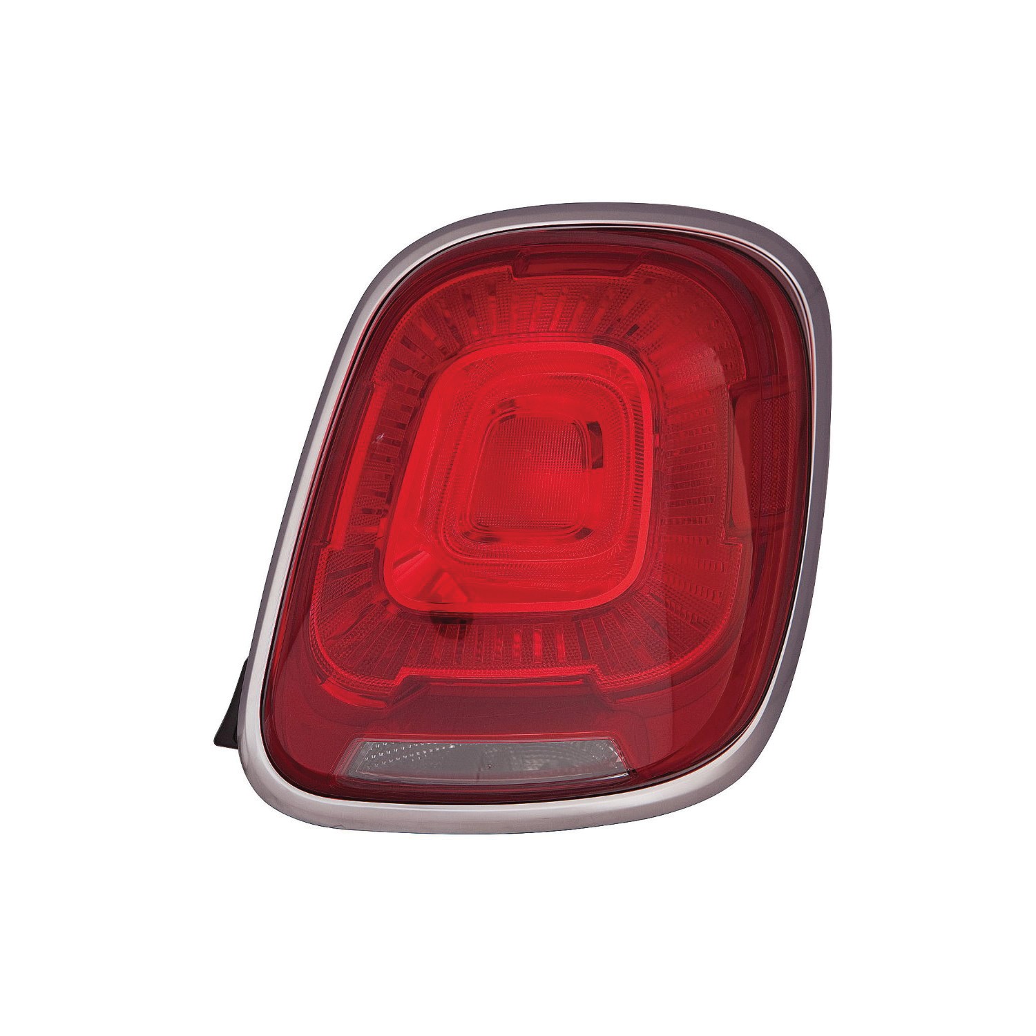 Tail Light Housing Right Chrome Includes Lens CAPA for Fiat 500X 2016–2018