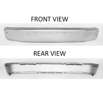Bumper Face Bar Front w/Impact Strip Chrome for Ford Bronco F-150