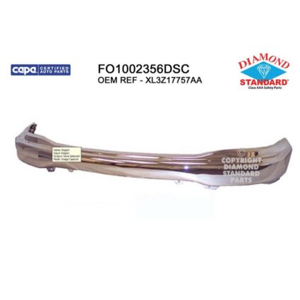 Bumper Face Bar Front Chrome CAPA for Ford Expedition F-150 F-150 Heritage