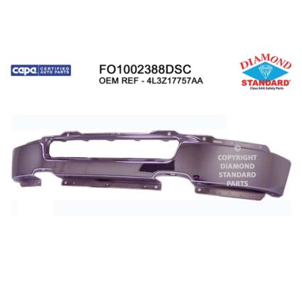 Bumper Face Bar Front w/o Fog Lamps To 8-8-05 Chrome CAPA for Ford F-150 2004–2006