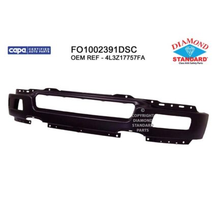 Bumper Face Bar Front To 8/8/05 To 8-7-05 w/Fog Lamps Primed CAPA for Ford F-150 2004–2006