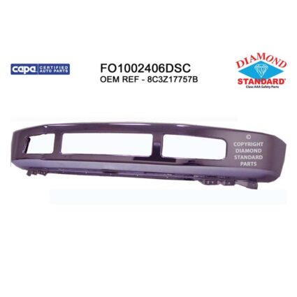 Bumper Face Bar Front Chrome CAPA for Ford F-250 Super Duty F-350 Super Duty