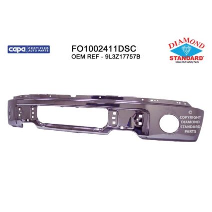 Bumper Face Bar Front w/Fog Lamps Chrome CAPA for Ford F-150 FX4 Platinum STX Flotillera XL XLT King Ranch Lariat FX2 SVT Raptor Lariat Limited Limited Tremor 2009–2014