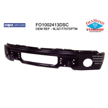 Bumper Face Bar Front w/Fog Lamps Primed CAPA for Ford F-150 2009–2014