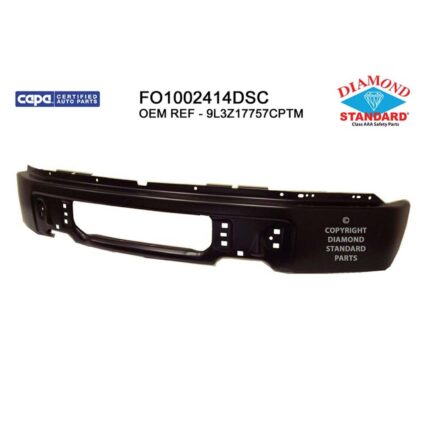 Bumper Face Bar Front w/o Fog Lamps Primed CAPA for Ford F-150 2009–2014