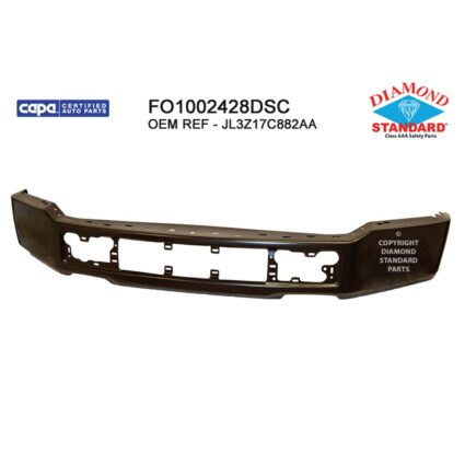 Bumper Face Bar Front w/o Fog Lamps CAPA for Ford F-150 XL 2018–2020