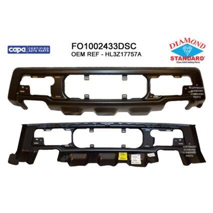 Bumper Face Bar Front Black CAPA for Ford F-150 Raptor 2017–2020