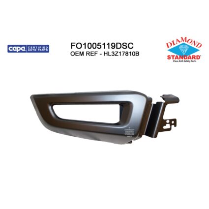 Bumper Extension Front Right Outer Black CAPA for Ford F-150 Raptor 2017–2020