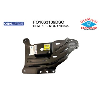 Bumper Support Front Right Mounting Plate Bracket CAPA for Ford F-150 2021–2023