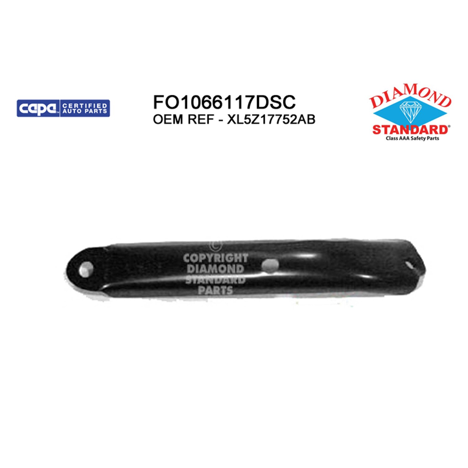 Bumper Bracket Front Left Extra Hole CAPA for Ford Ranger Mazda B2300 B2500 B3000 B4000