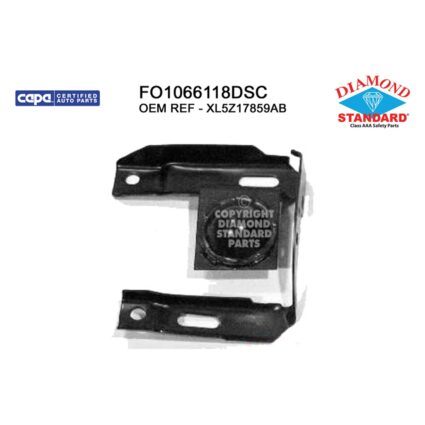 Bumper Bracket Front Left Frame Mounted Reinforcement CAPA for Ford Ranger 1998–2000