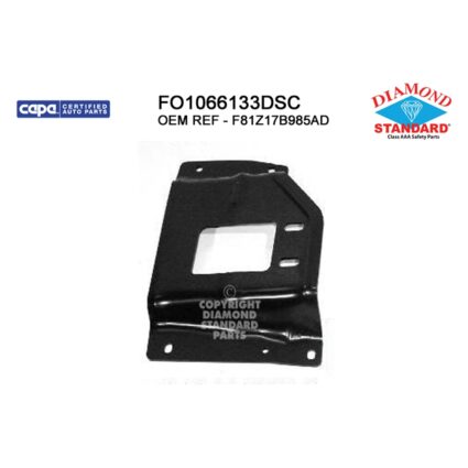 Bumper Bracket Front Left Mounting Plate CAPA for Ford Excursion F-250 Super Duty F-350 Super Duty