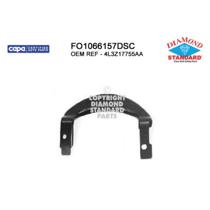 Bumper Bracket Front Left Outer Bumper Bracket CAPA for Ford F-150 2004–2006