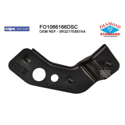 Bumper Bracket Front Left Side Bumper Bracket CAPA for Ford Mustang 2005–2009