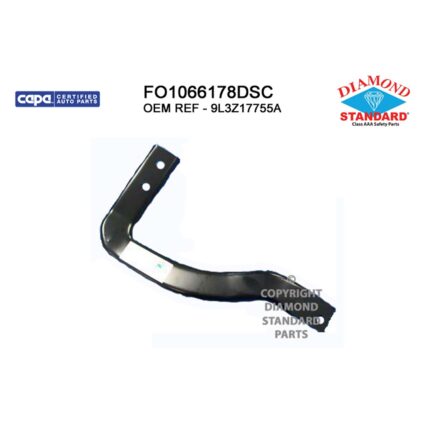 Bumper Bracket Front Left Outer CAPA for Ford F-150 2009–2014