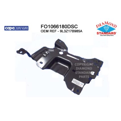 Bumper Bracket Front Left Bumper Mounting Plate CAPA for Ford F-150 2009–2014