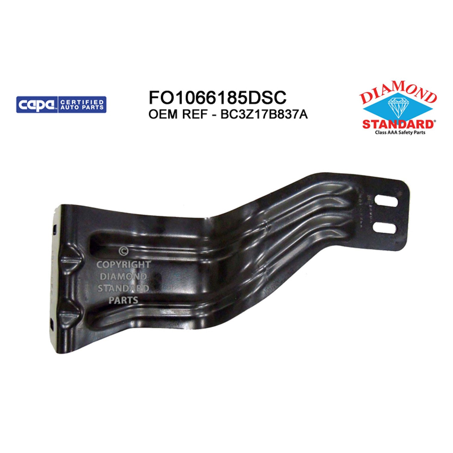 Bumper Bracket Front Left Inner CAPA for Ford F-250 Super Duty F-350 Super Duty