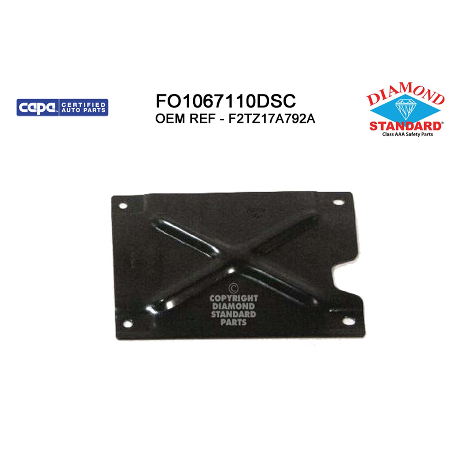 Bumper Bracket Front Right Mounting Reinforcement CAPA for Ford Bronco F-150