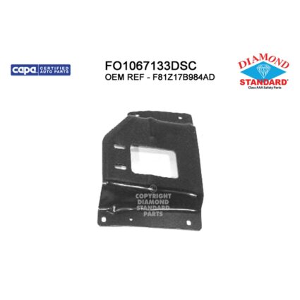 Bumper Bracket Front Right Mounting Plate CAPA for Ford Excursion F-250 Super Duty F-350 Super Duty