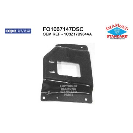 Bumper Bracket Front Right Mounting Plate CAPA for Ford Excursion F-250 Super Duty F-350 Super Duty