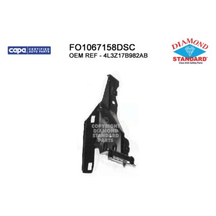 Bumper Bracket Front Right Inner Bumper Bracket CAPA for Ford F-150 2004–2008